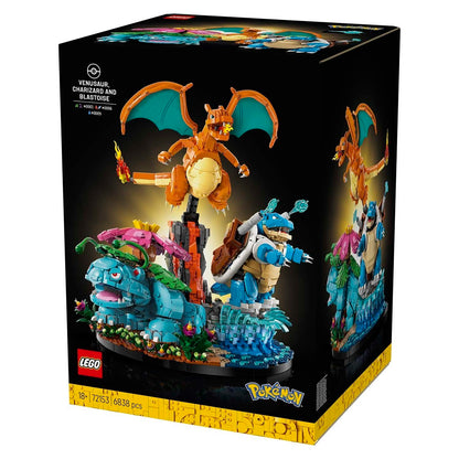 Venusaur, Charizard & Blastoise