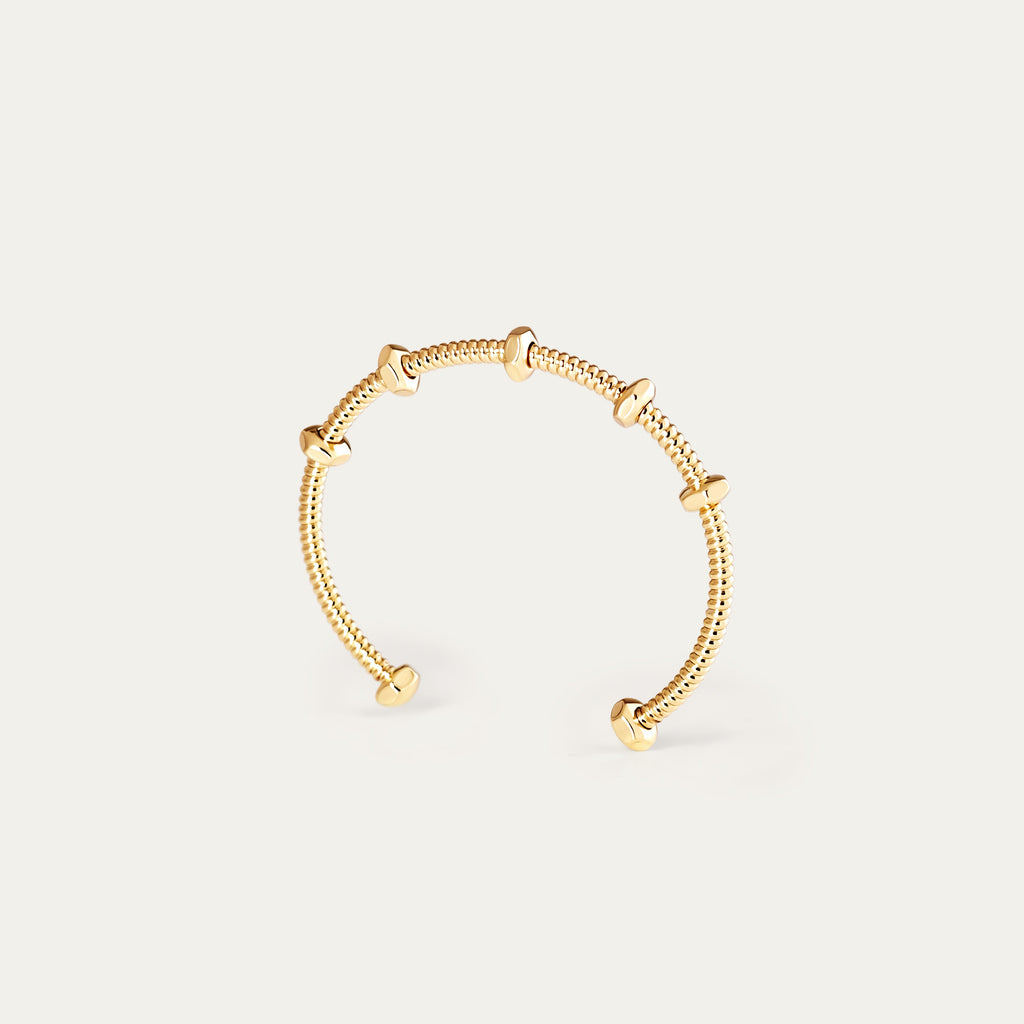 Sora Tiny Bangle (18K Gold Brass)